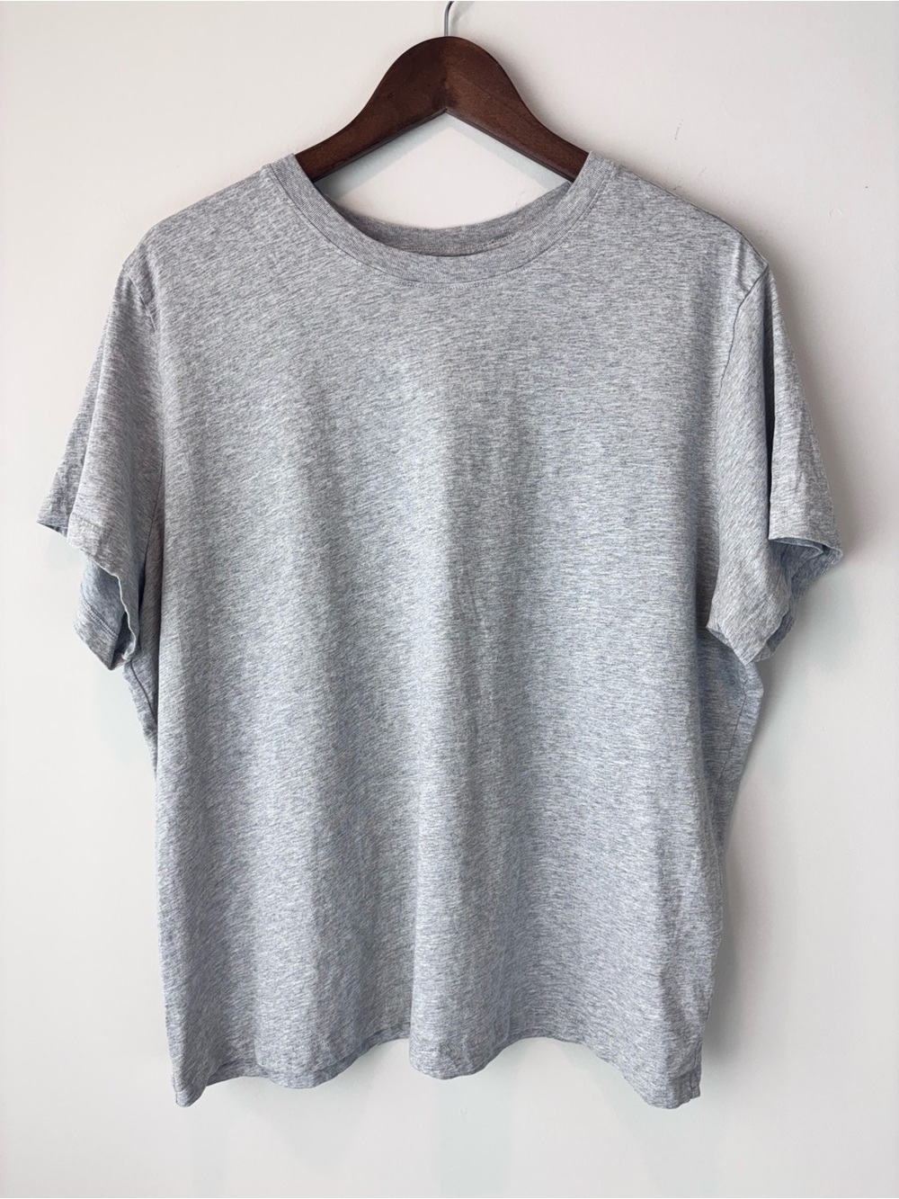 PACT Organic Cotton T Shirt XXL Heather Gray Crewneck Short Sleeve